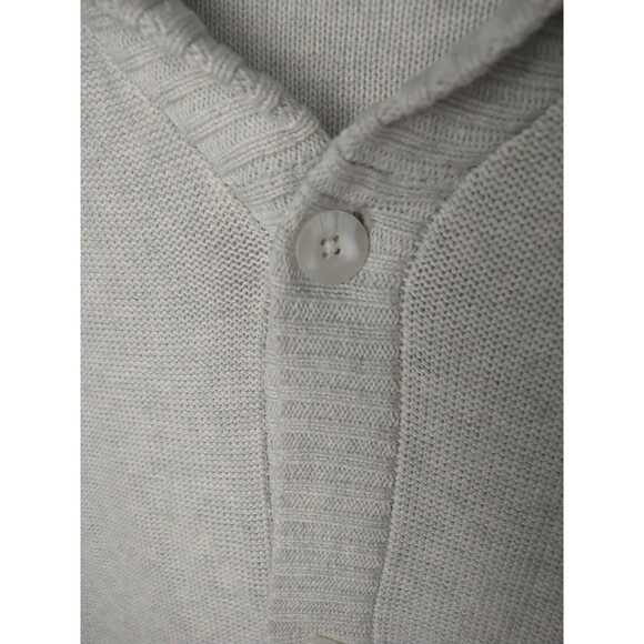 Trash Nouveau Men's XL Grey Patched Shoulder Elbow Cardigan Sweater - Picture 6 of 10